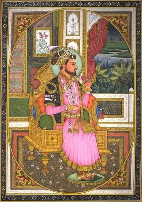 मुगल सम्राट शाहजहां का चित्र